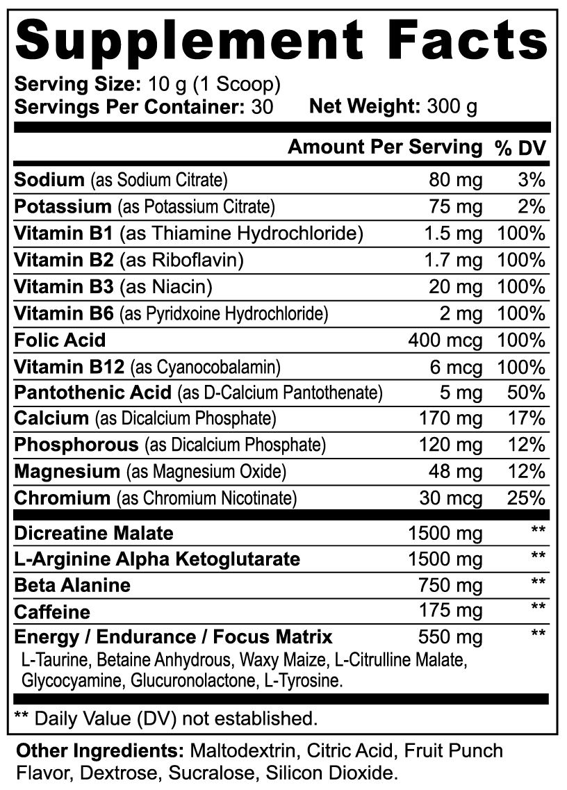 Method Madness Pre Workout - Fruit Punch