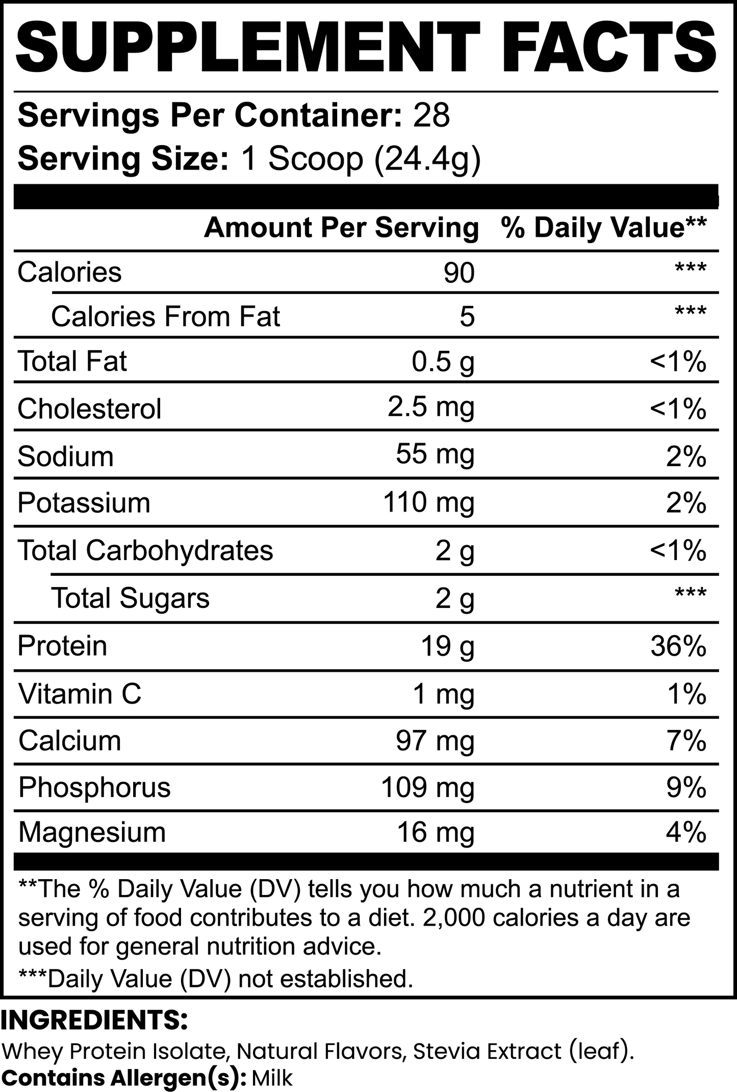 Method Muscle Pure 3 100% Whey Protein Isolate - Vanilla